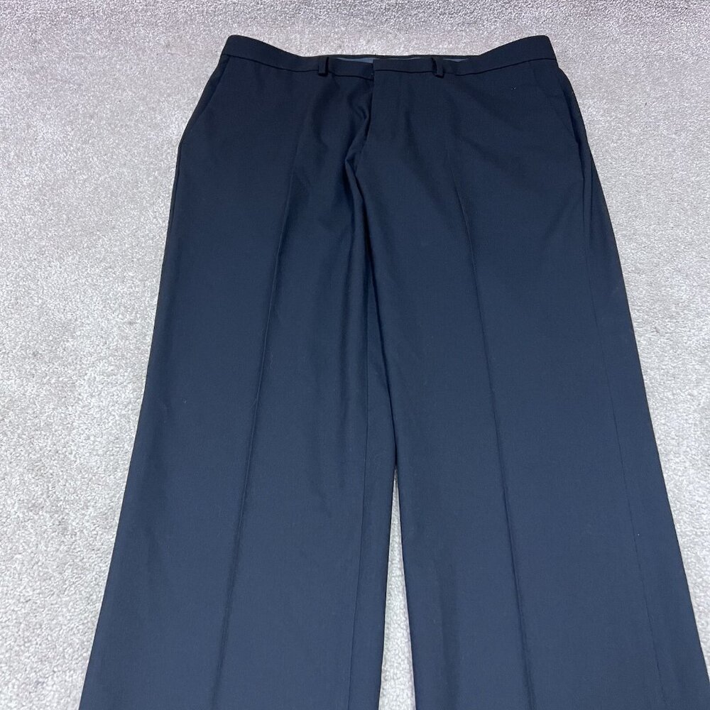 J.M Haggar Pants Slim Fit Black Men’s Size 38x32 - Picture 6 of 12